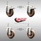 Service Caster 4 Inch 316SS High Temp Glass Filled Nylon 12mm Stem Caster Lock Brake, 2PK SS316TSTTL20S414-GFNSHT-M1215-2-S2 - alternate 4